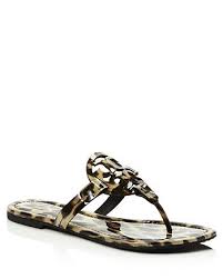 Take $25 off every $100: Tory Burch Women S Miller Leopard Print Thong Sandals Bloomingdale S