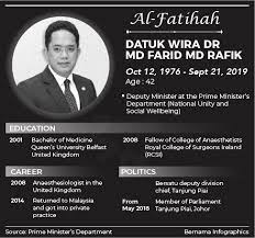Mohamed farid bin md rafik (jawi: Bernama Profile Of Datuk Wira Dr Md Farid Md Rafik