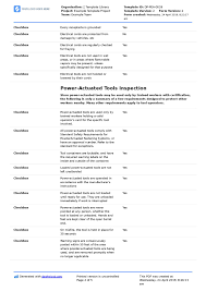 Building maintenance checklist template / building maintenance checklist format building maintenance checklist template / building maintenance checklist format in excel sheet download. Electrical Tool Inspection Checklist Free To Use And Customisable