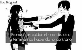Prometimos Cuidar El Uno Del Otro Anime Romance Frases De Amor Anime Anime Amor