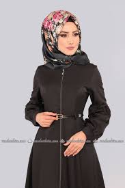 Balon Kol Ferace Msw8535 Siyah Hijab Fashion Fashion Dresses