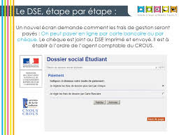 Le dossier social étudiant (dse) est un document unique qui sert à demander une bourse et/ou un logement en résidence universitaire crous. Le Dossier Social Etudiant Bourses Et Logement Ppt Telecharger