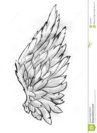 Illustration About Hand Drawn Pencil Sketch Of A Single Feathery Bird Or Angel Wing Illustration Of Drawn Sketch In 2021 Wings Drawing Wings Art Angel Wings Drawing
