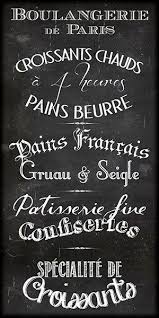 Paris Chalkboard Boulangerie Patisserie French Menu Art Print By Marion De Chalkboard Menu Chalkboard French Cafe