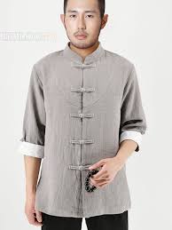 Tea Clothes Chinese Costumes Lightgrey Autumn Republic Of China Men Base Shirts Tea Clothes Base Shirt Mens Clothing Styles