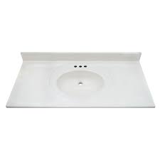 Maybe you would like to learn more about one of these? Magick Woods White Swirl 43 Inch 22 Inch Cultured Marble Oval Recessed Vanity Top The Home Depot Canada