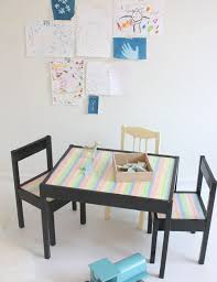 Rainbow Table And Chairs Makeover Ikea Kids Table And Chairs Diy Kids Table Ikea Kids Table