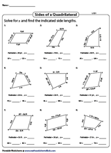 Quadrilaterals, properties and relationship, is a rectangle is a parallelogram, is a rhombus is a square, is a fill in all the gaps, then press check to check your answers. Quadrilateral Worksheets