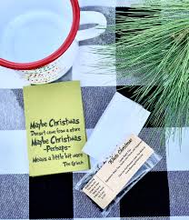 The first recorded 'candy stick' comes from 1837 at an exhibition in massachusetts in the usa. The Grinch Christmas Quote Tea Gift Free Shipping Blooming With Joy