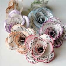 Book Paper Flowers Paper Decorations Diy Cool Diy Projects Crafts For Teens