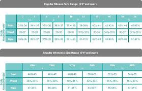 Guide To Quacker Factory Clothing Sizing Size Chart