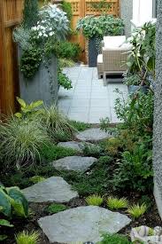 Planters And Pathways Garden Design Garden Pathway Garden Stepping Stones Side Yard Landscaping