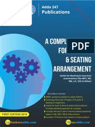 By adda247 at april 23, 2020 2 comments: A Complete Book For Puzzles And Seating Arrangement By Adda247 0aexam 2019 Aimbanker Pages 1025 Pdf Pdf Blue Teaching Mathematics