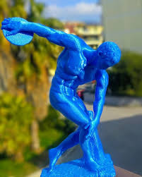 Tianse 3dprinting 3dfilament 3dart Stampa3d 3ddrucker Impression3d Discobolo Discobolus Bluepla Thingiverse Muscular Di Print Models 3d Printing Pla