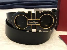 Black And Gold Ferragamo Belt New Auth Men S Salvatore Ferragamo Black Calfskin Belt Gancio Big Buckle 100 40 Fashion Clothing Shoes Accessories Men Belt Salvatore Ferragamo Mens Belts