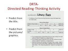Directed Reading Thinking Activity Drta Strategies
