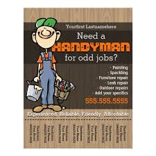 Handyman Carpenter Plumberpainter Odd Jobs Flyer Zazzle Com In 2020 Handyman Flyer Template Flyer