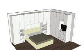 yatak ustu gardrop yatak dekorasyonu