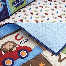 Wowelife Baby Crib Bedding Set 9 Piece Blue Travel Car And Airplane Crib Sets For Boys And Girls With Diaper Stacker Little Pilot 9 Piece Pricepulse