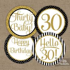 30th Birthday Cupcakes Black And Gold 30th Birthday Cupcake Toppers Black Gold 30th Birthday Party Decorations Printable Instant Download 30 Years Old Elegant Decor Bgl Fiestas 70 Aniversario Camisas De Cumpleanos Decoracion Fiesta Cumpleanos