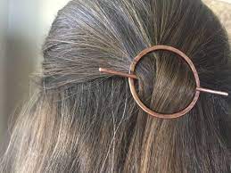 Open Circle Hair Clip Circle Hair Barrette Scarf Clip Slide Etsy Minimalist Hair Accessories Hair Pins Hair Accessories