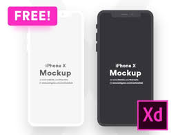 Free Dark Light Iphone X Clay Mockup For Xd Titanui Iphone Light In The Dark Mockup