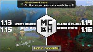 What if we told you it was and we have the seed for the same . The Seeds To All 4 Title Screen Panoramas Have Been Found R Minecraft