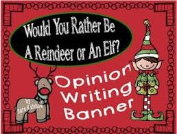 Reindeer Elf Christmas Opinion Letter Writing Banner Title Letter Writing Activities Reindeer Writing Writing Activities