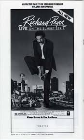 Richard Pryor live on the Sunset Strip press book]