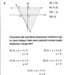 Bir düzlemde dik kesişen iki sayı doğrusunun oluşturduğu sisteme analitik düzlem denir. Geometri Analitik Duzlem Alan Sorusu 2 Eodev Com