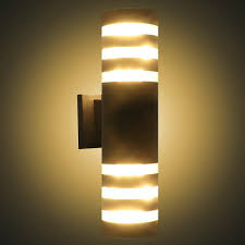 Hinkley lighting carries many black aria exterior wall mount light fixtures that can be used to enhance the appearance and lighting of any home. 9w E27 Led Modern Exterior Wall Light Sconce Dual Head Wall Lamp Fixture Outdoor Porch Waterproof Up Down Cylinder Wall Lights Led Indoor Wall Lamps Aliexpress