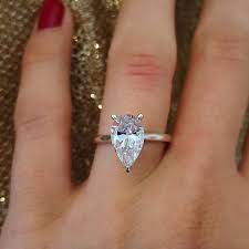 3 00ct Pear Shape Which Way Would You Wear It Pear Shaped Ring Jewelry Diamond