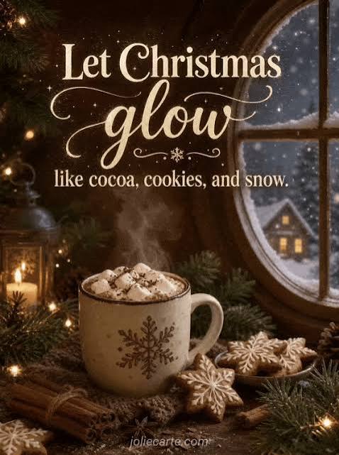 Wishing you snowflakes, hot cocoa, and plenty of Christmas magic.