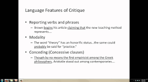 Dividing the paper assists the reader in following the steps of your argument. Part 2 Summary Critique Youtube