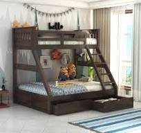 ‫Amazon.com: STRATA FURNITURE מיטת קומותיים מעץ Sheesham עם ...‬‎