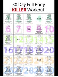 So I Have Been Looking At All Of These 30 Day Workout Challenges And Do It Yourself At Home Stuff Because Full Body Workout Plan Fitness Body Body Workout Plan