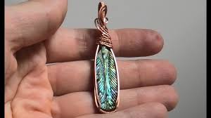How do you make wire wrapped jewelry? Flat Stone Wire Wrapped Pendant Tutorial Youtube