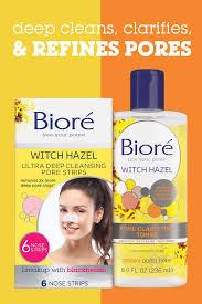 Biore Witch Hazel Pore Strips Biore Witch Hazel Acne Clearing And Pore Clarifying Toner For Balanced Skin Purification 8 Fl Oz Walmart Com Video Video Pore Strips Acne Prone Skin Spots On Face