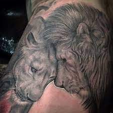 Lion Lioness Lioness Tattoo Lion Tattoo Ideas Lion Lioness