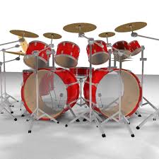 Large Drum Kit C4d Format 3d Model Ad Kit Drum Large Model In 2020 Drum Kits Drums Business Cards Creative Templates