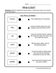 Soil Matching Worksheet Science Worksheets Have Fun Teaching Worksheets