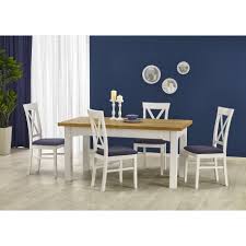 Il est donc essentiel que vous en trouviez une qui corresponde à votre style et à vos besoins. Table Salle A Manger Extensible Chene Miel Et Blanc Atout Mobilier