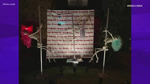 Pole Dancing Skeletons Allowed To Stay Up Through Halloween Youtube