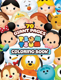 Disney tsum tsum is a series of shorts on youtube following the adventures of tsum tsums in disneyland. Tsum Tsum Coloring Book Great Gift For Any Fan Of Tsum Tsum With 70 Giant Pages And High Exlusive Illustrations M June 9798657119831 Amazon Com Books