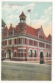 Us Post Office In Aurora Il Vintage Illinois Postcard Postcard Post Office Illinois