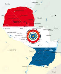 Bolivia en el mapa de america del sur. Abstract Vector Color Map Of Paraguay Country Colored By National Royalty Free Cliparts Vectors And Stock Illustration Image 3700932