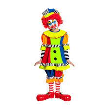 Madchen Clown Kostum Bunt Kostumplanet