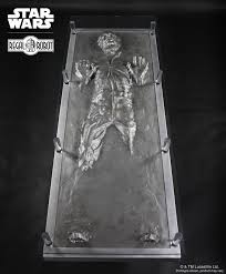 Who doesn't want their own han solo, frozen in carbonite, to keep their books from falling over? Han Solo Carbonite Coffee Table Regal Robot