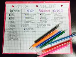 Official Study Schedule For Finals Bring It On Study Schedule School Organization College Study