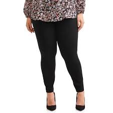 Womens Plus Size Knit Denim Pull On Pant